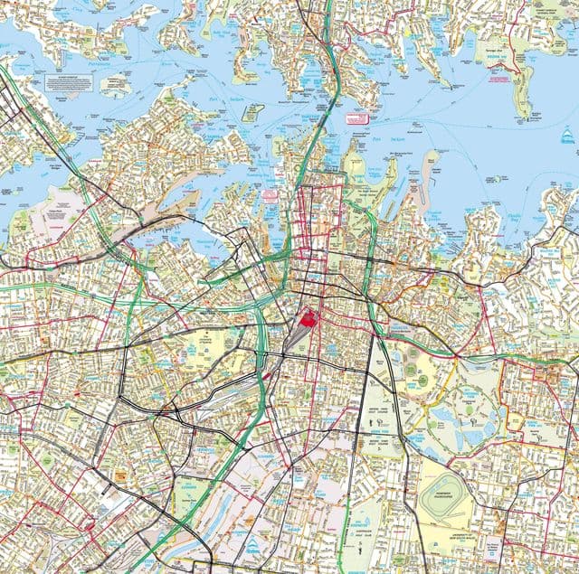 Mappa delle strade di Sydney